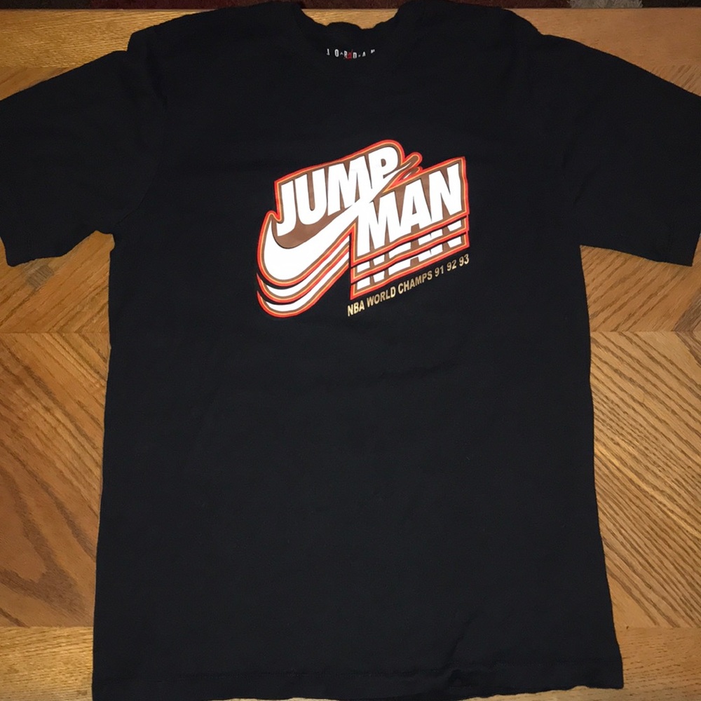 -Jordan Jumpman NBA world champs 91 92 93 T-shirt